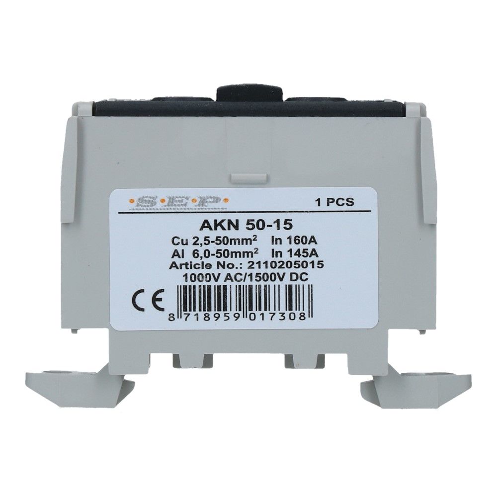 Aansluitklem AKN51 zwart 2.5mm² t/m 50mm²