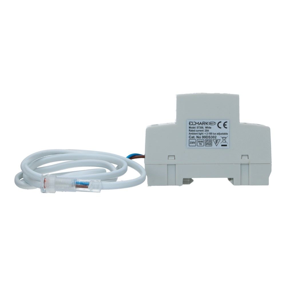 Lichtsensor IP65 incl. relaismodule 20A 2-100Lux