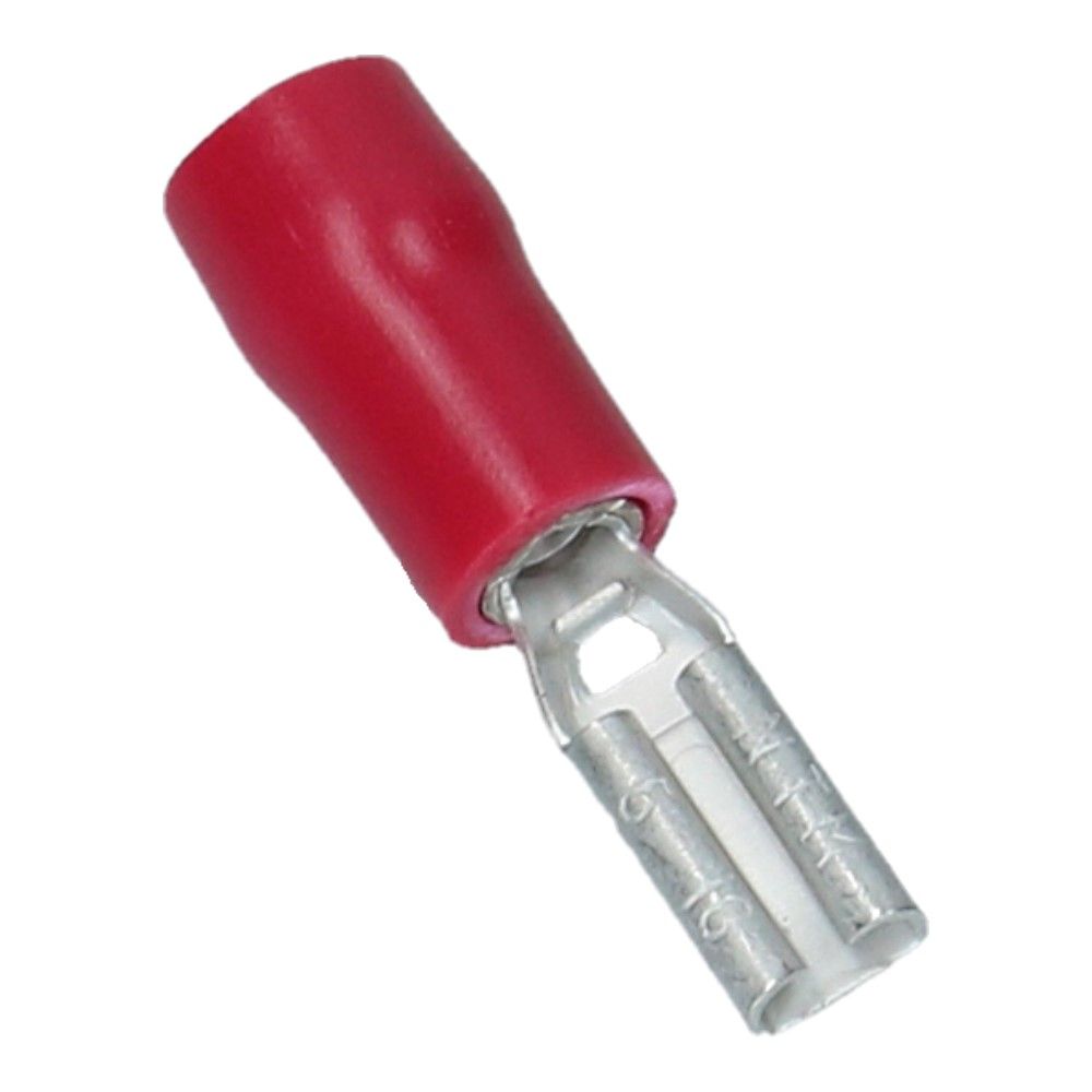 Kabelschoen contra B-2.8mm D-0.5mm Rood - 100 stuks