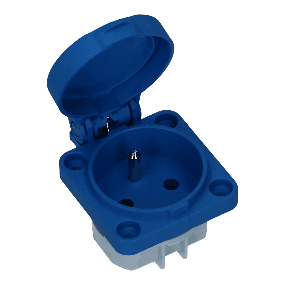 CEE schuko 3 polig 16A met penaarde IP54  220-240VAC