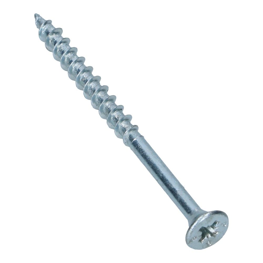 Spaanplaatschroef 5x70mm Verzonken Pozidrive 2 Deeldraad - 200 stuks