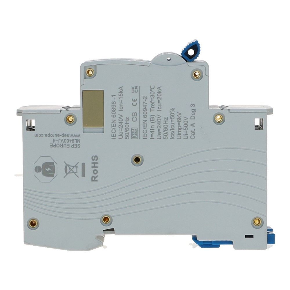 Installatieautomaat  1 polig + nul 32A karakteristiek D 15kA INS1H