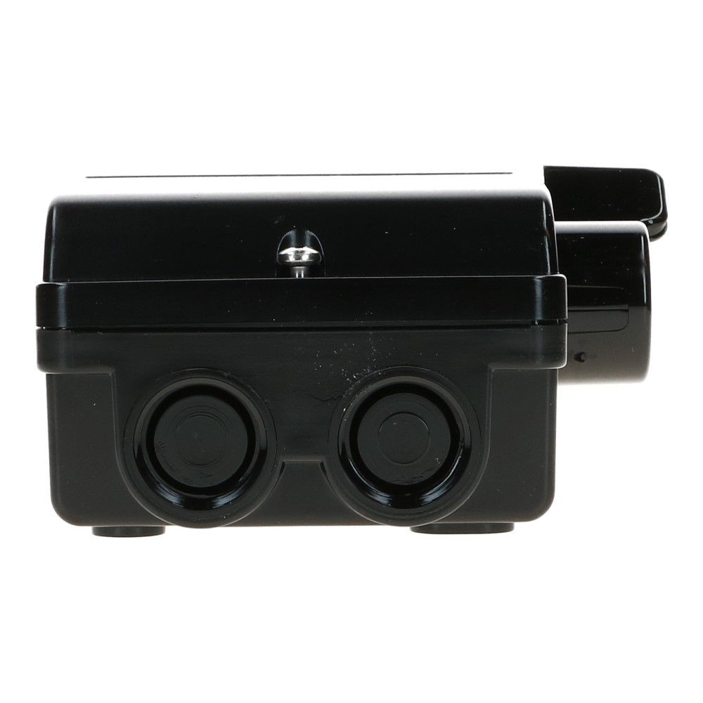 Werkschakelaar IP65 4 polig 16A 105x119x 58mm zijhefboom hendel zwart