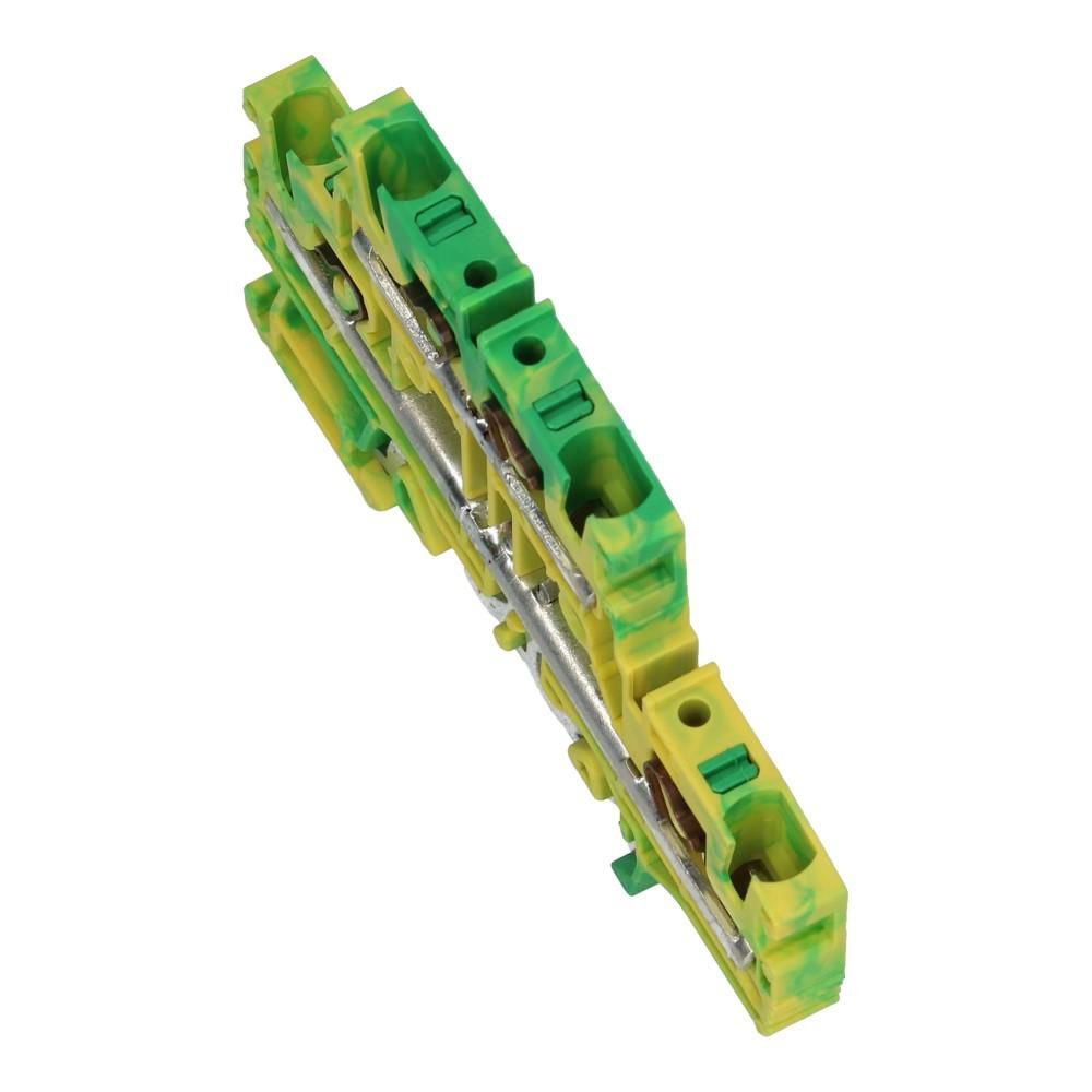 Montageklem etageklem aarde steek EFDE 2.5mm² geel/groen