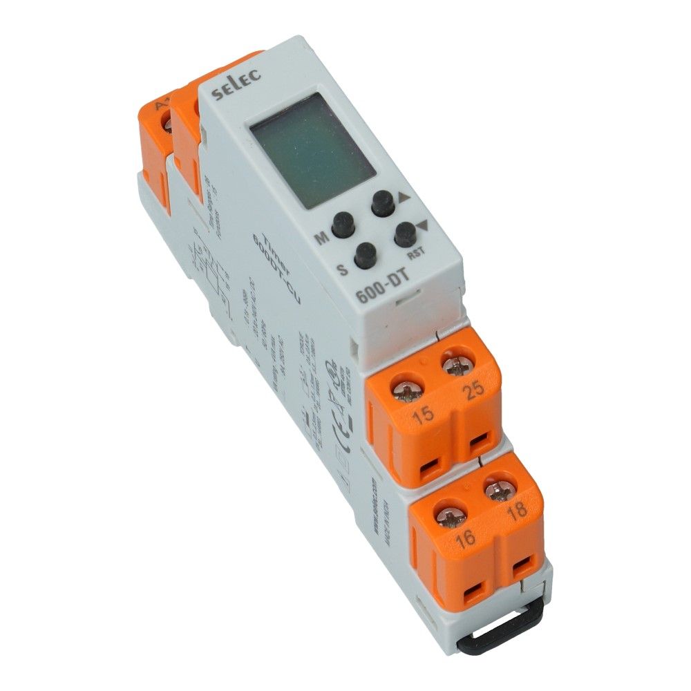 Digitaal tijdrelais 15 functies 20-240V AC/DC