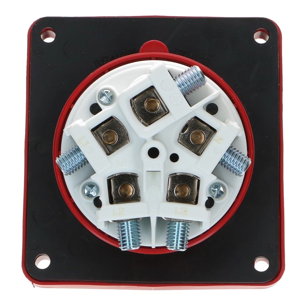 CEE female 5 polig 6H 125A IP67 inbouw wcd 220-240VAC