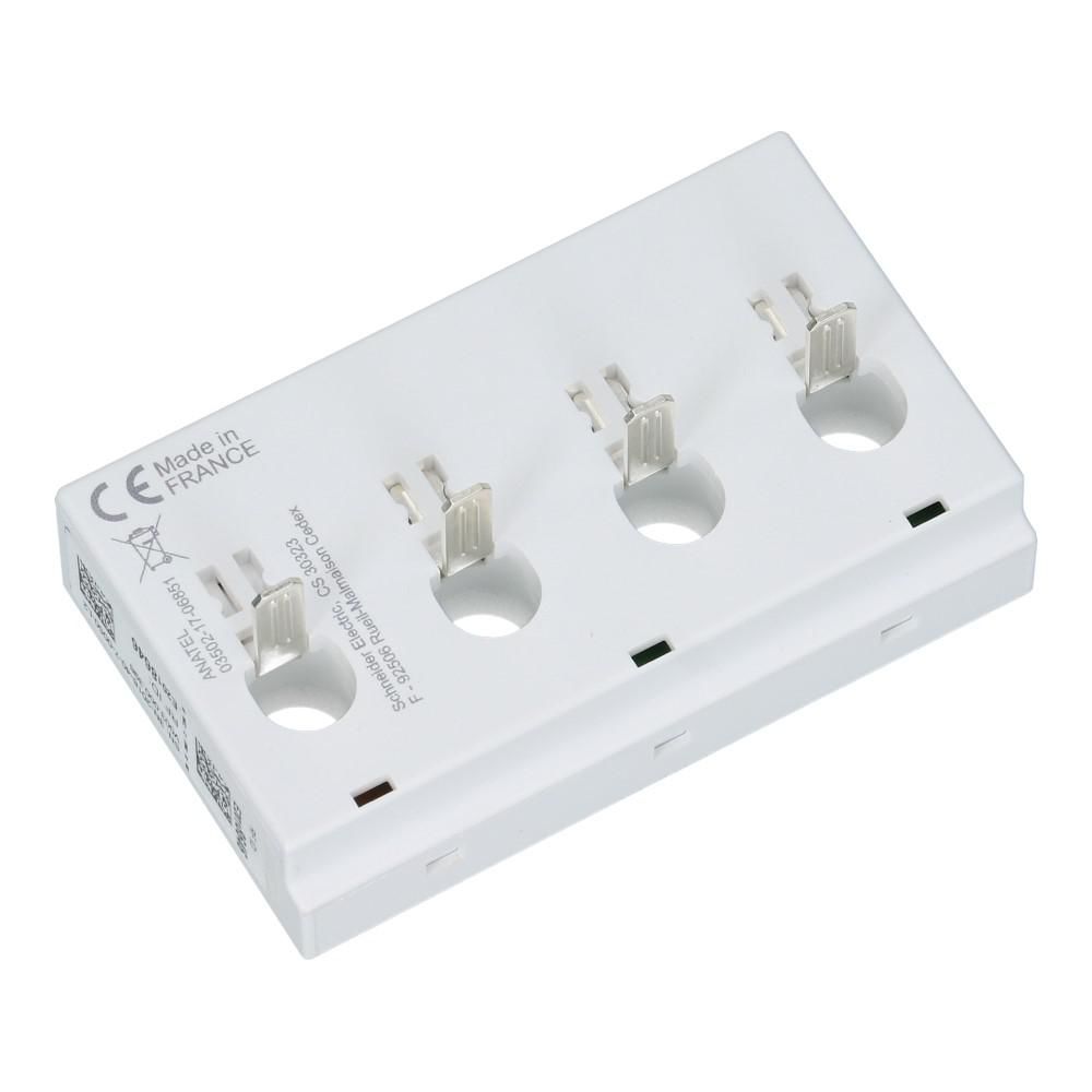 Acti9 PowerTag 3 polig + nul bovenmontage pitch 18mm
