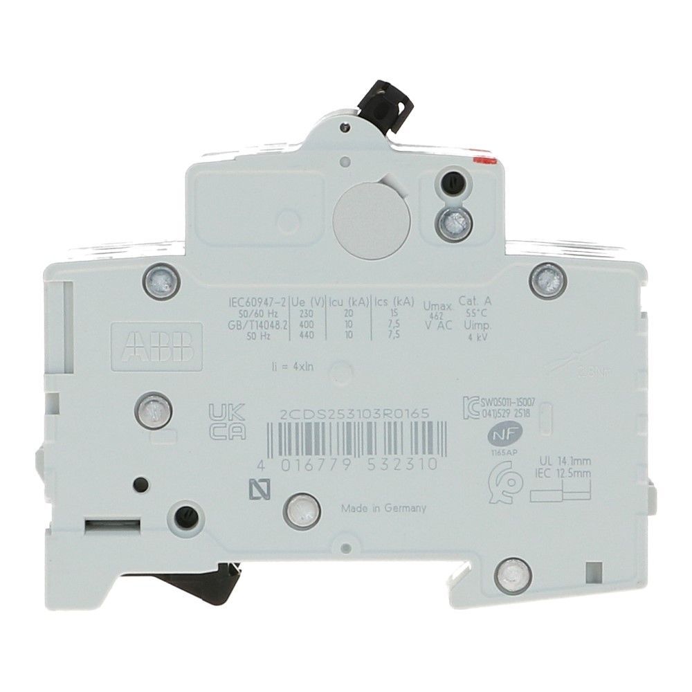 ABB Installatieautomaat 3 polig + nul B25 6kA S203-B25NA