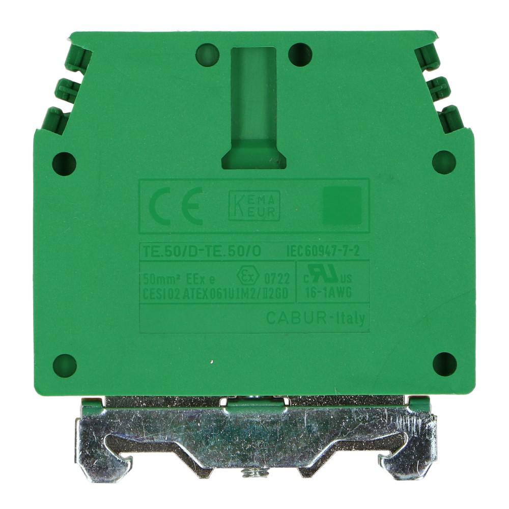 Montageklem aardeklem TE 50mm² geel/groen