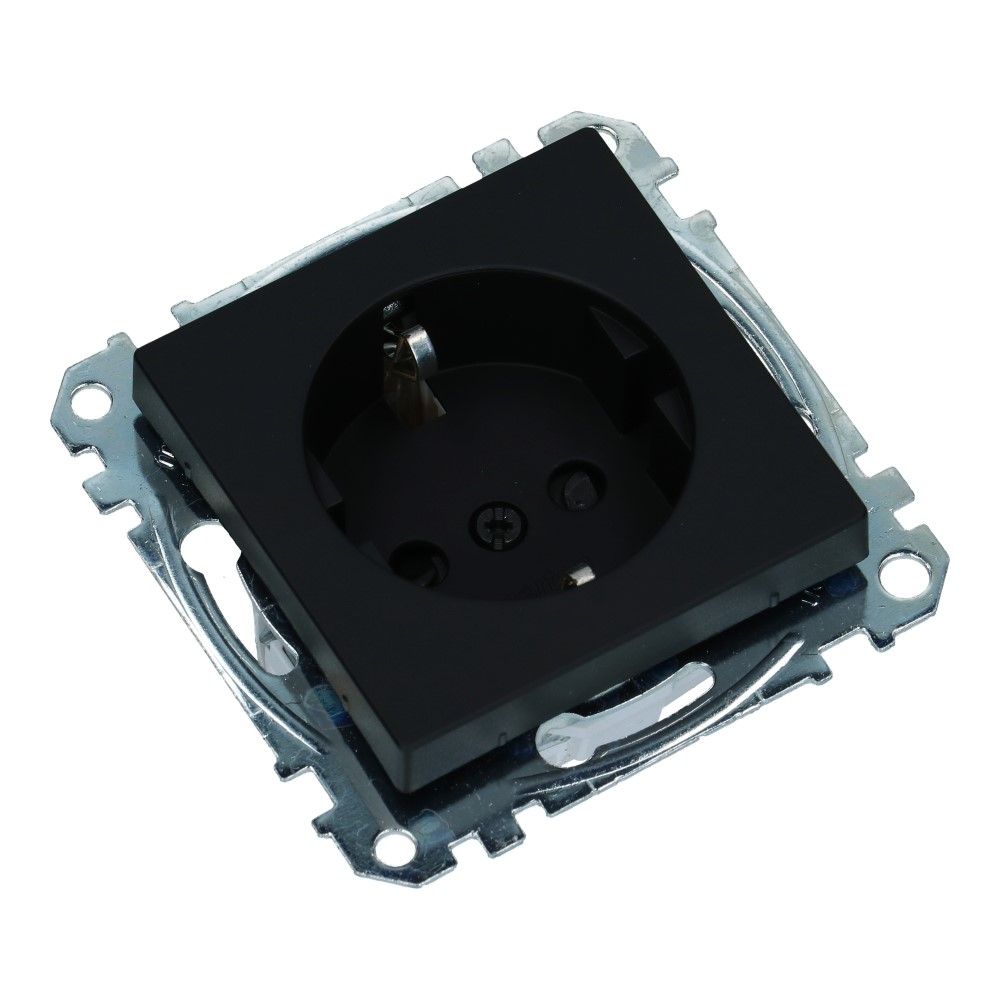 Wandcontactdoos SYSTEEM-M 9005 kinderbeveiliging Ocean Plastic
