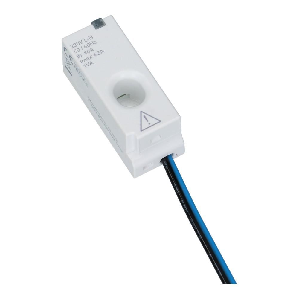 Acti9 PowerTag 1 polig + nul boven- en ondermontage met draad