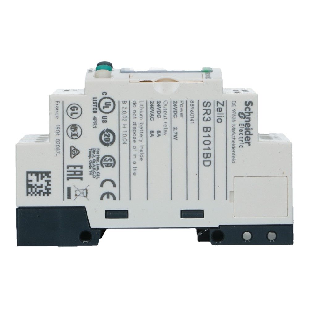 Zelio PLC met klok 10I-O 6in 4uit met scherm 24VDC
