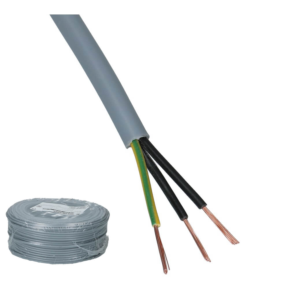 Stuurstroomkabel JZ-500 3x0.75mm² grijs - 100 meter