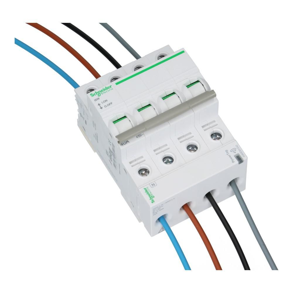 Acti9 PowerTag 3 polig + nul ondermontage pitch 18mm