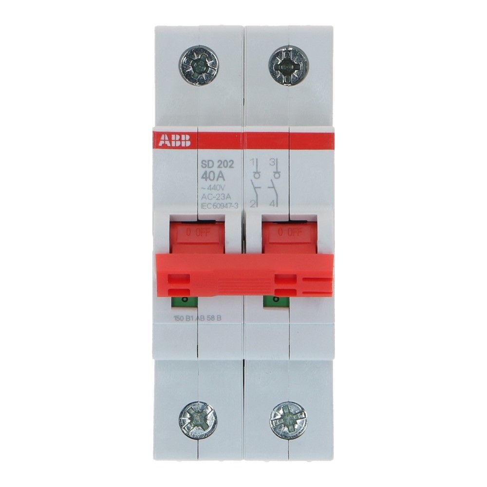 ABB Hoofdschakelaar 2 polig 40A SD202/40