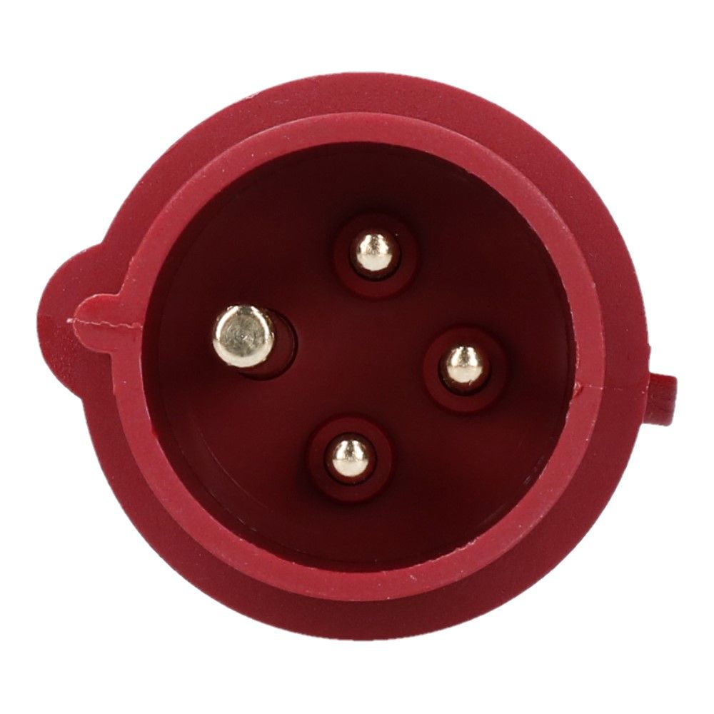 CEE male 4 polig 6H 16A IP44 stekker 380-415VAC