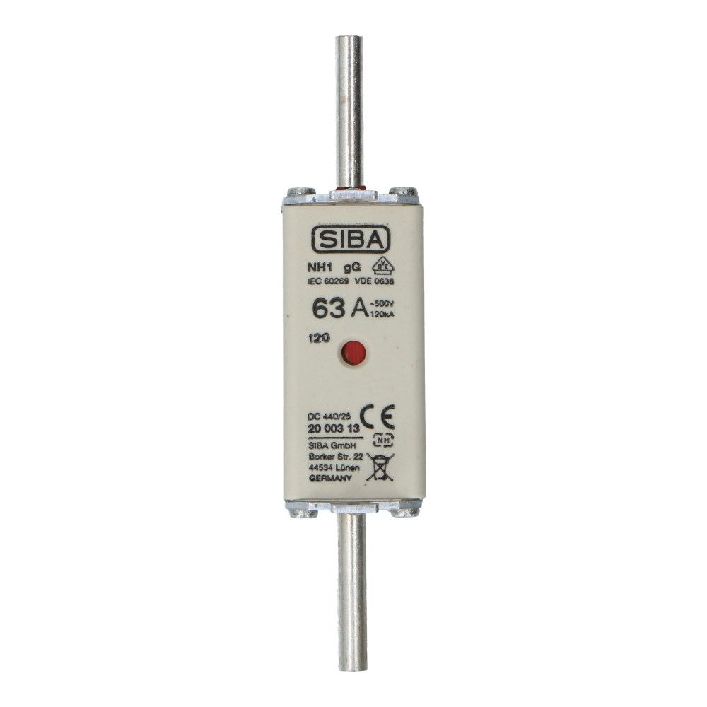 Mespatroon NH1/0 63A gL/gG 500V 135x29.5x48