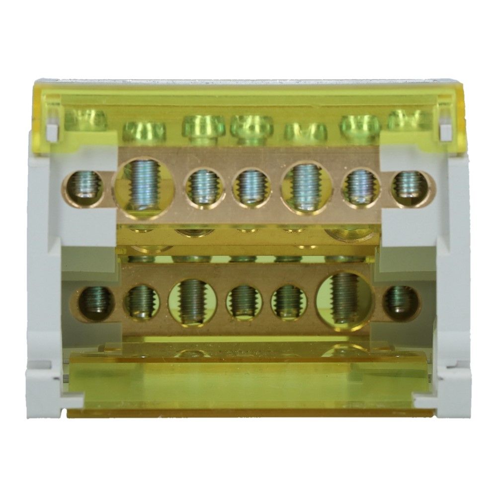 Verdeelblok CVT 125A 4 rijen 7 aansluitingen 500VAC