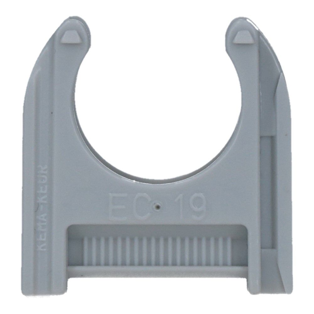 Kunststof buisklem Grijs diameter 3/4inch 19mm - 200 stuks
