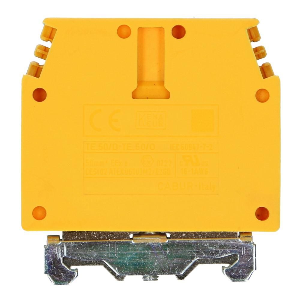 Montageklem aardeklem TE 50mm² geel/groen