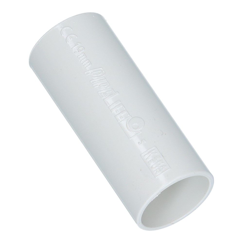PVC sok wit 19mm Polivolt RAL9010 - 50 stuks