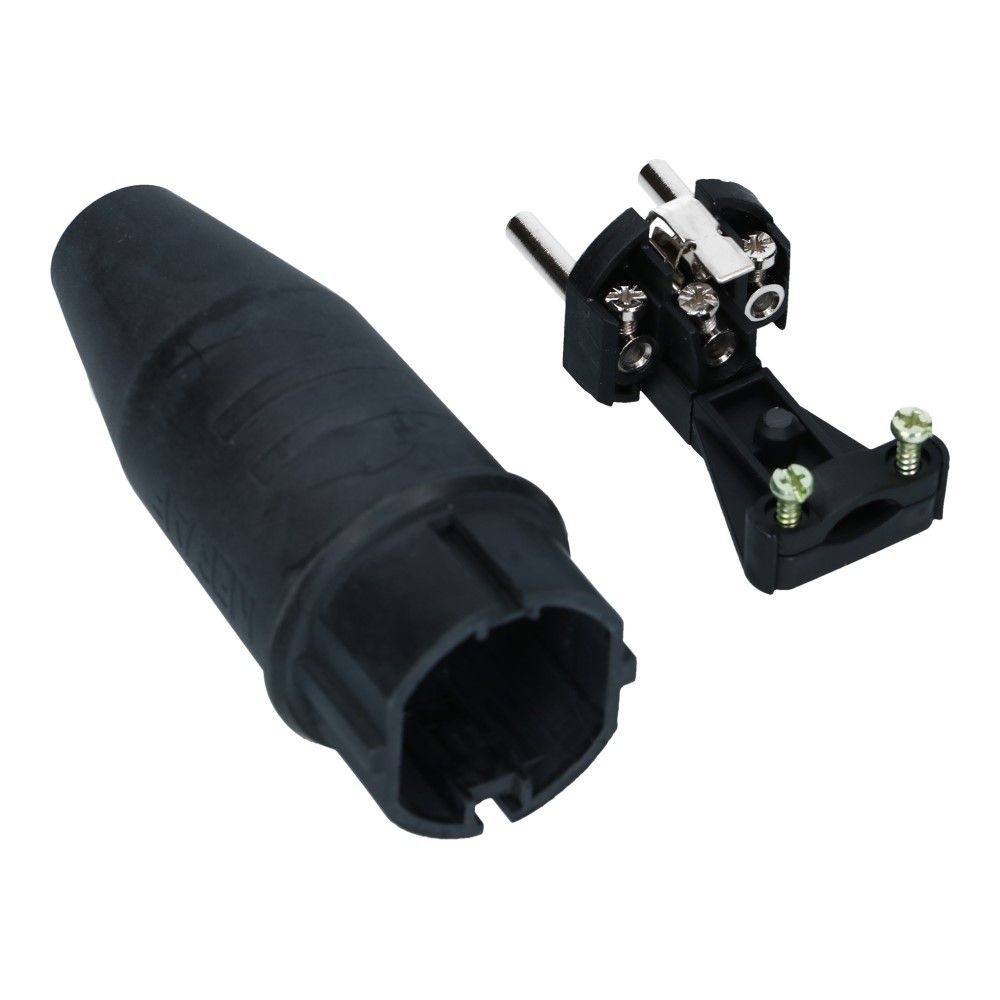 Rubber stekker gecombineerde randaarde 16A 250VAC