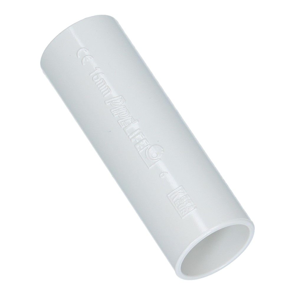 PVC sok wit 16mm Polivolt RAL9010 - 50 stuks