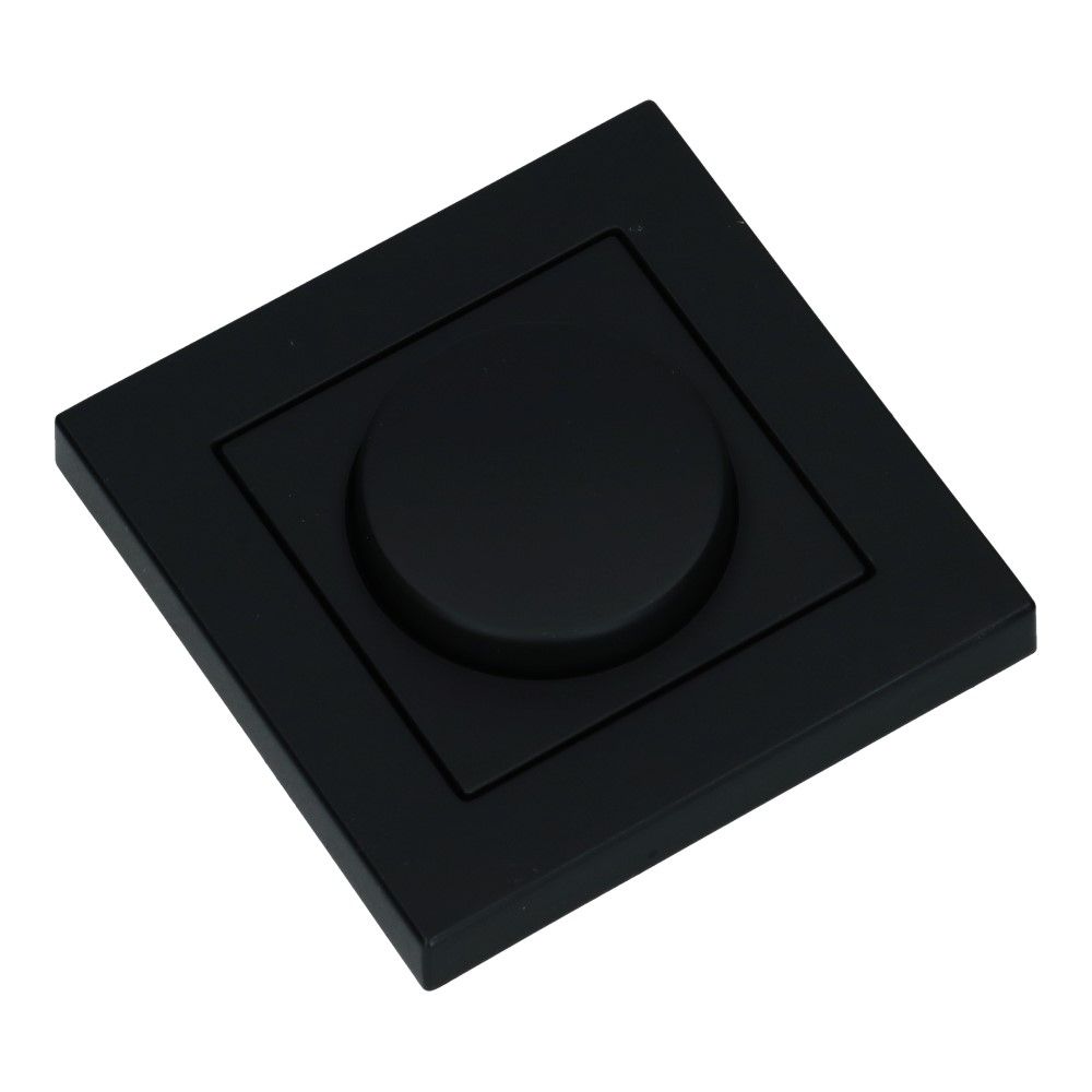 Centraalplaat dimmer matzwart incl afdekraam