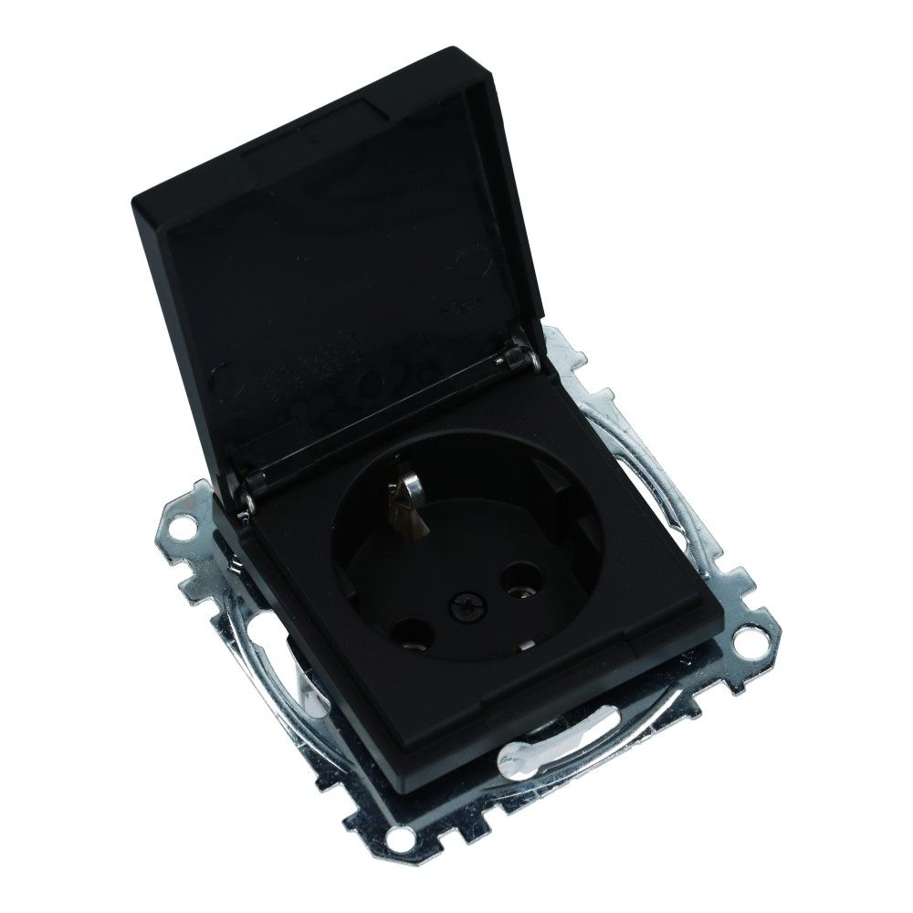 Wandcontactdoos SYSTEEM-M 9005 klapdeksel Ocean Plastic