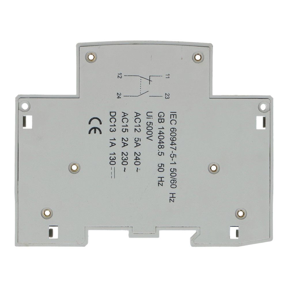 Hulpcontact voor gacia installatierelais 1xNO en 1xNC