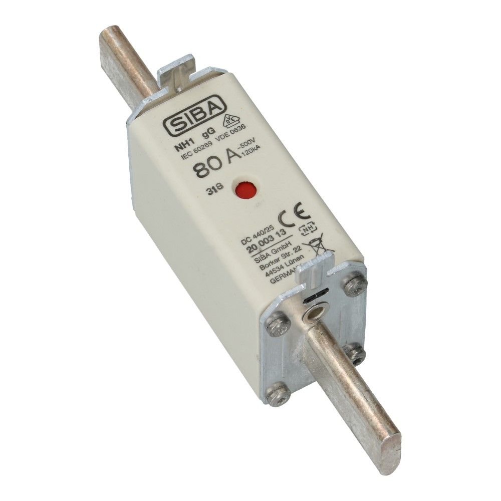 Mespatroon NH1/0 80A gL/gG 500V 135x29.5x48
