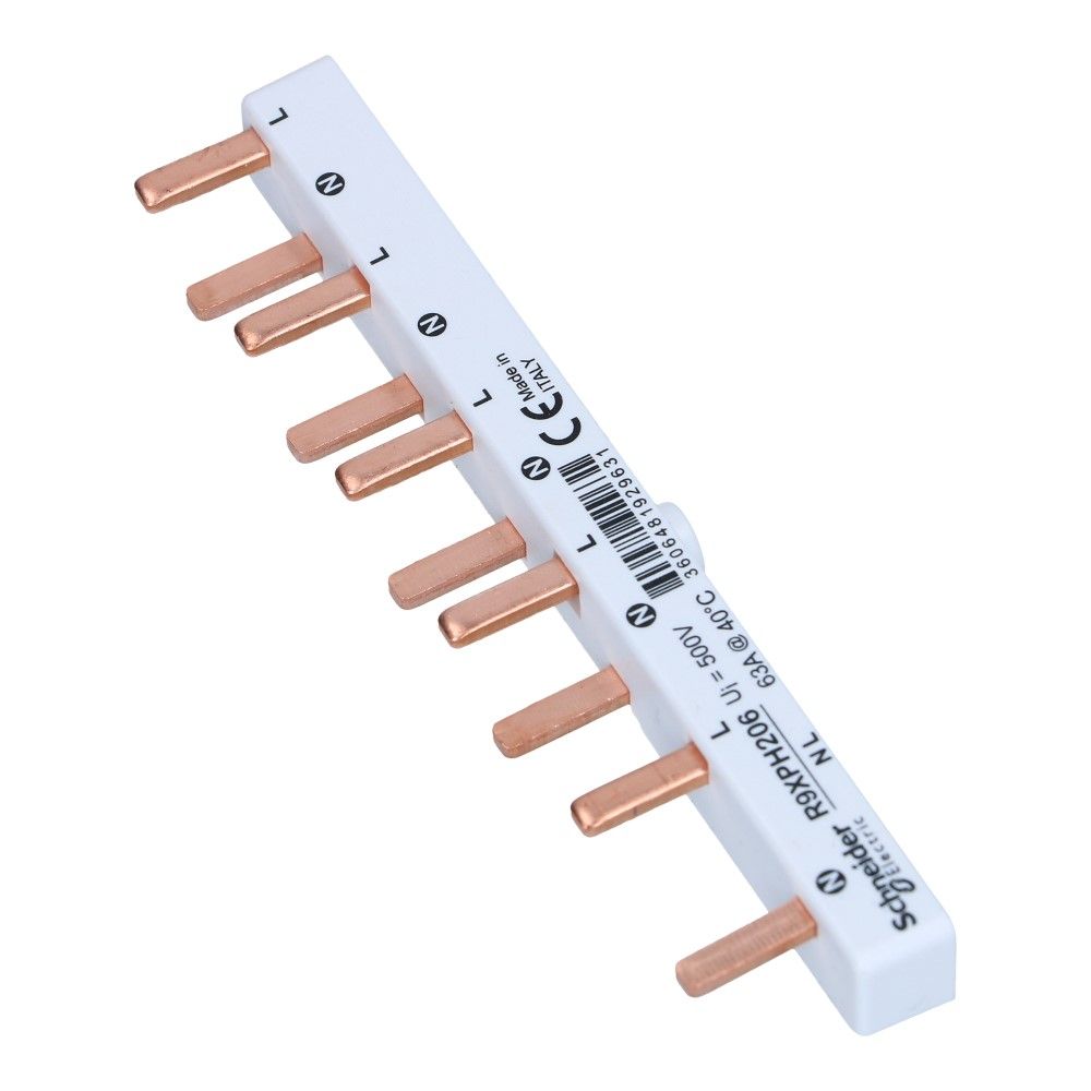 Kam pin wit 2 fase 10 pole 2x18mm, 8x9mm offset 5mm