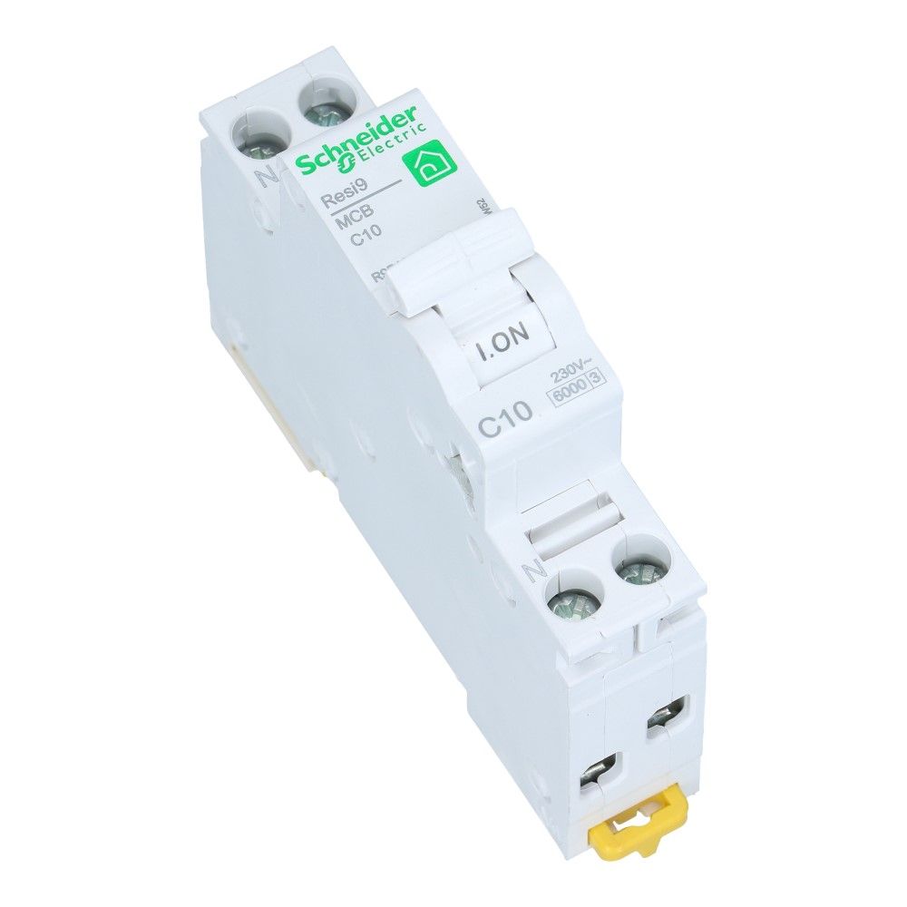 Installatieautomaat 1 polig + nul 10A kar C 6kA Resi9