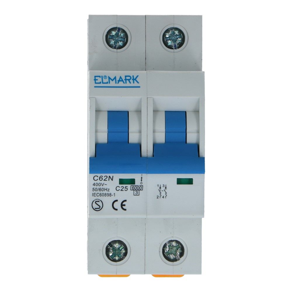 Installatieautomaat 2 polig 25A karakteristiek C