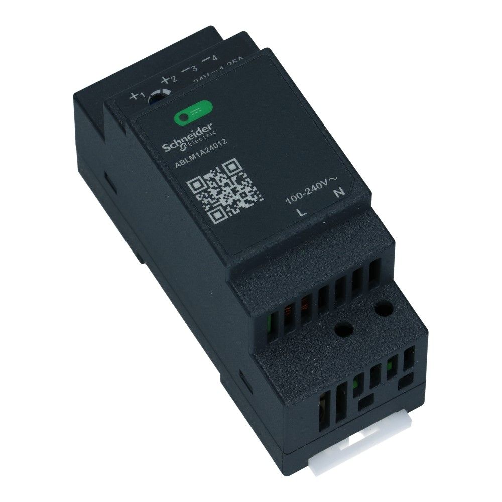 Dinrail voeding 24VDC uit 100-240VAC in 1.2A 30Watt