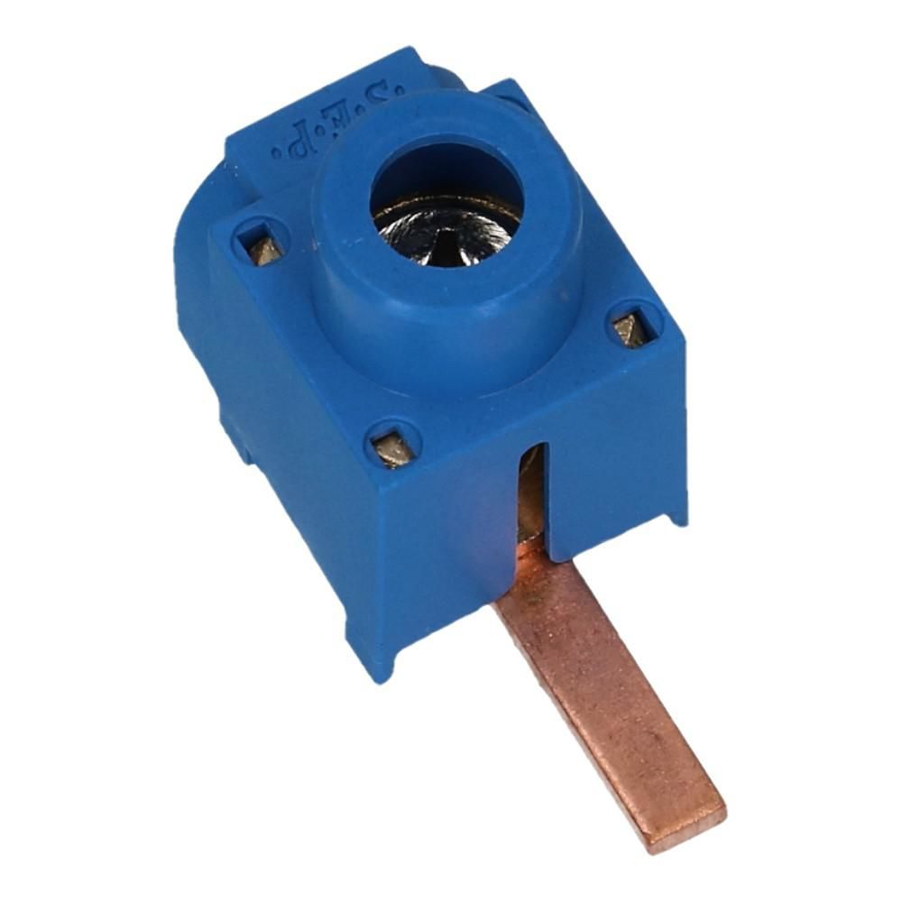 Aftakblok pin blauw 1 fase 50mm² stift 15mm