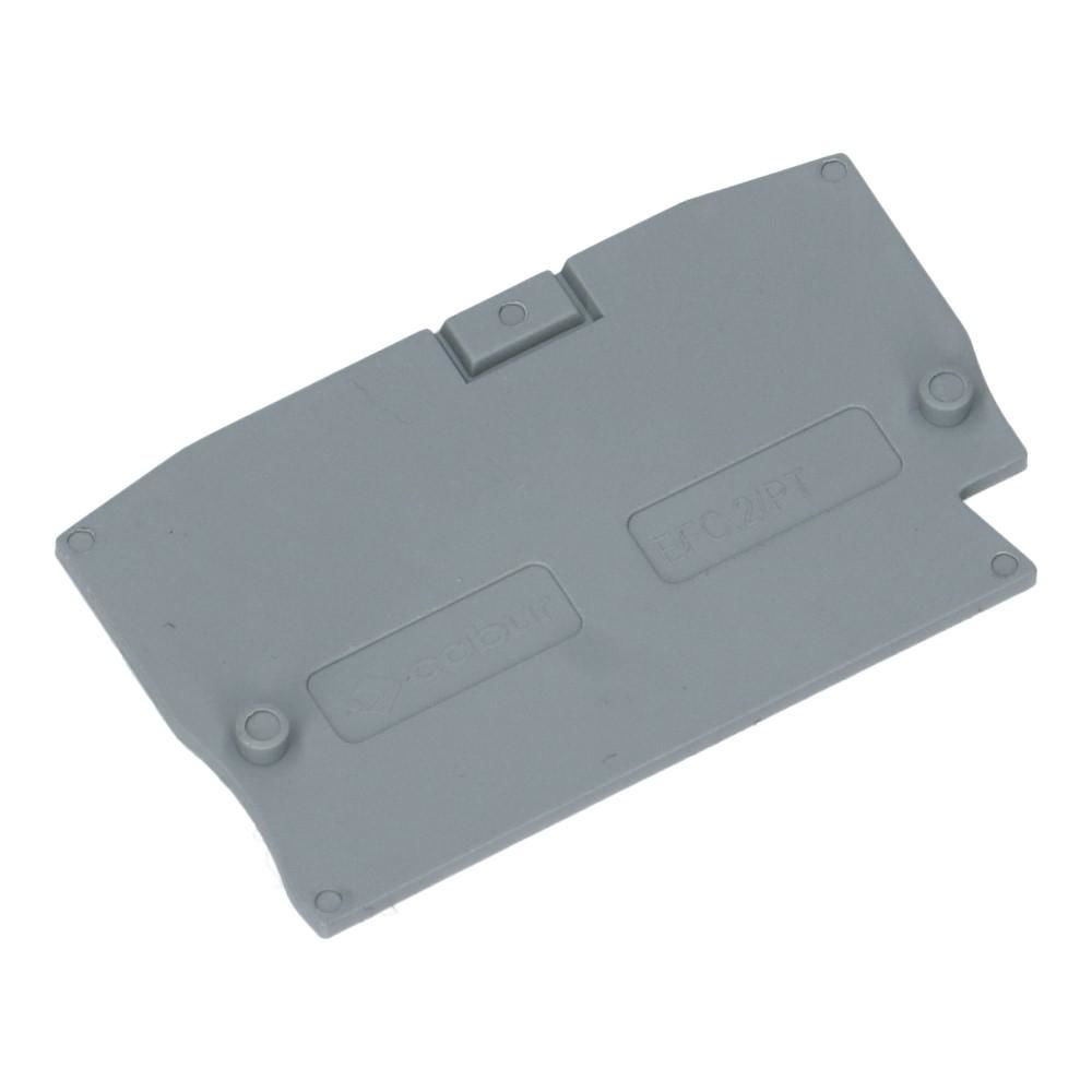 Eindsectie voor EFC 2.5mm² 2 aansluitingen grijs