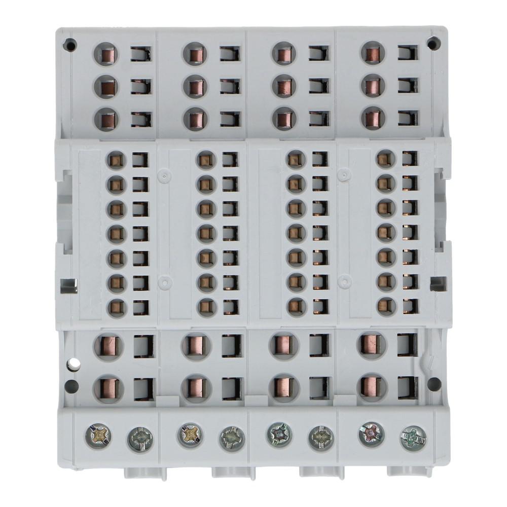 Verdeelblok DX 125A 4 rijen 14 aansluitingen 500VAC