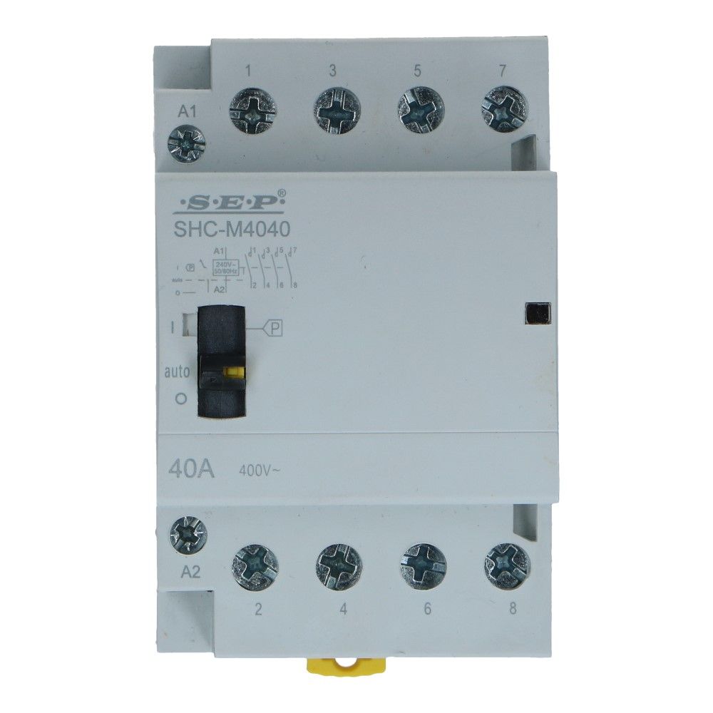 Installatierelais handbediend 63A 240VAC 4 NC