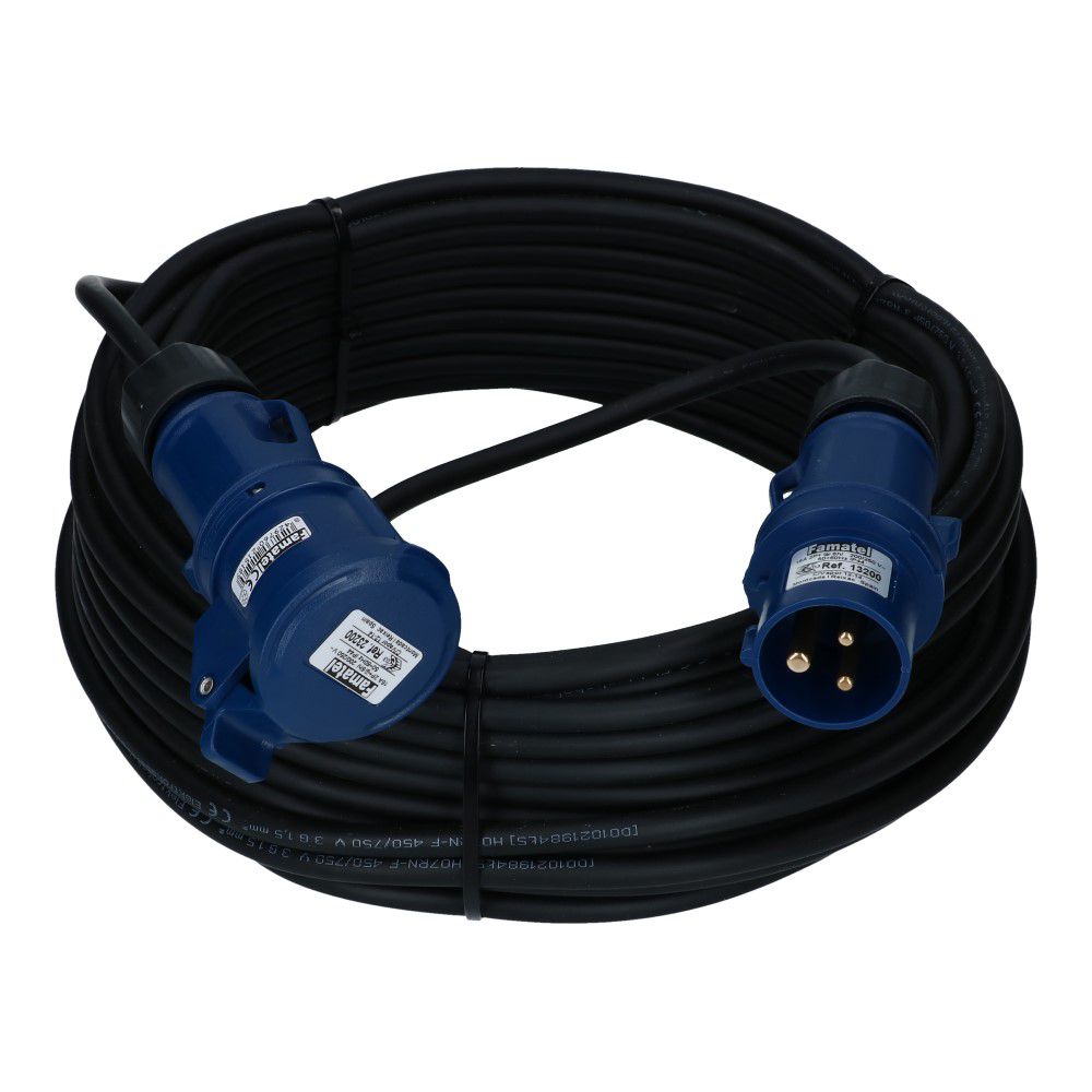 CEE verlengkabel 3 polig 16A 3x1.5mm² 25 meter IP44 H07RN-F