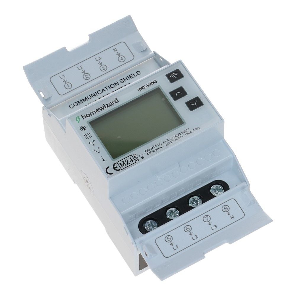 Homewizard kWh meter 3 fase 100A Wifi MID Factureerbaar