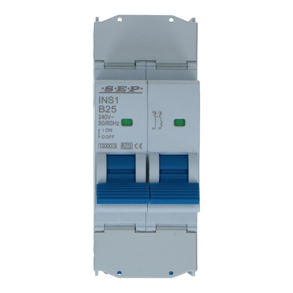 Installatieautomaat  1 polig + nul 32A karakteristiek C 10/15kA INS1