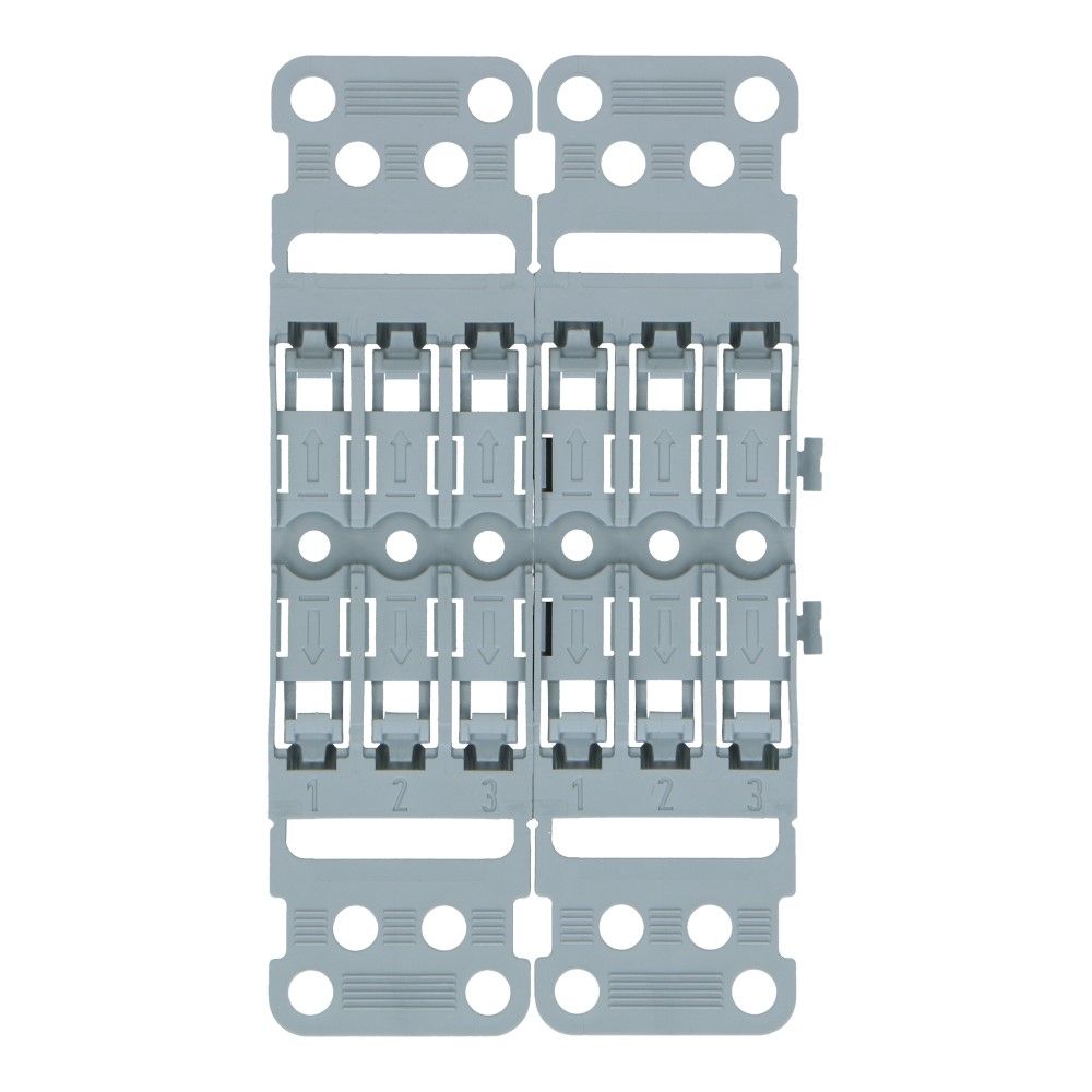 WAGO Bevestigingsadapter doorvoerconnector 3-voudig schroefbevestiging en trekontlasting - 5 stuks