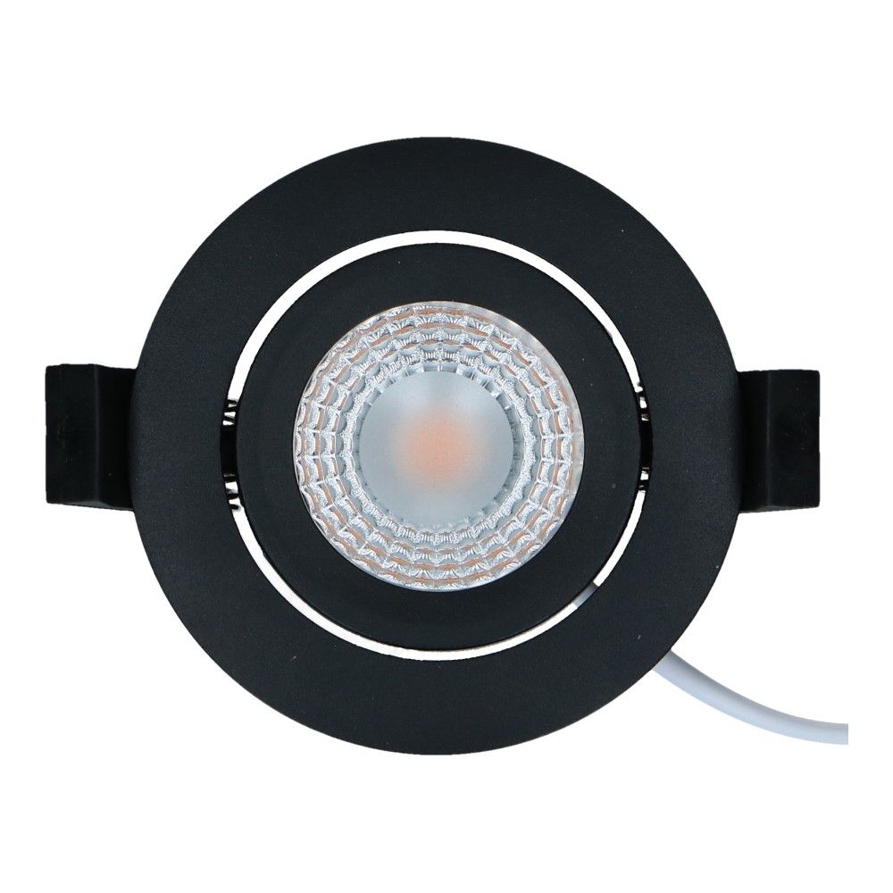 LED spot zwart IP65 5W 450lm 2700k 84mm kantelbaar dimbaar 