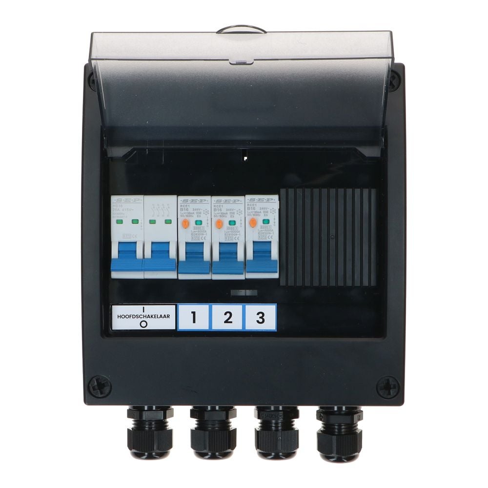 Zinvolt 3 fase verdeler 3 groepen