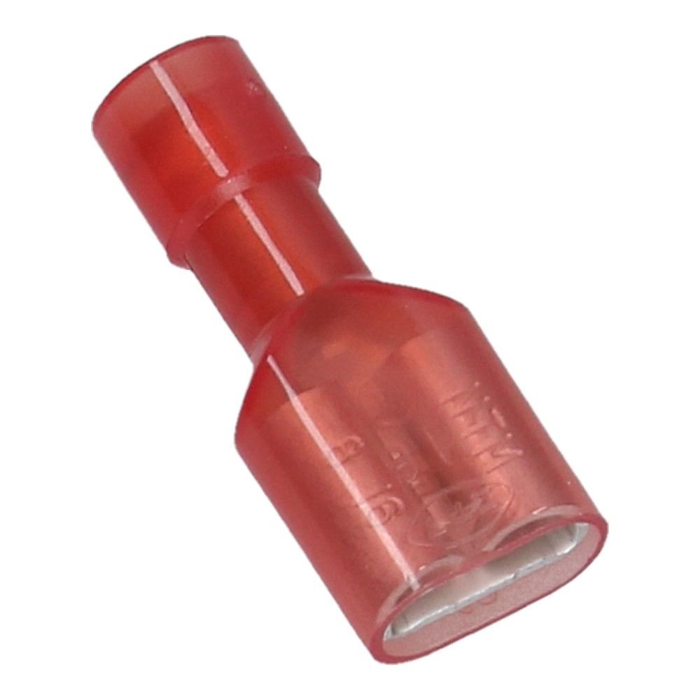 Kabelschoen contra ISO B-6.3mm D-0.8mm Rood - 100 stuks