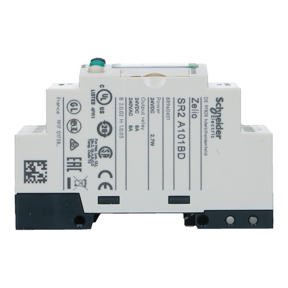 Zelio PLC zonder klok 10I-O 6in 4uit met scherm 24VDC