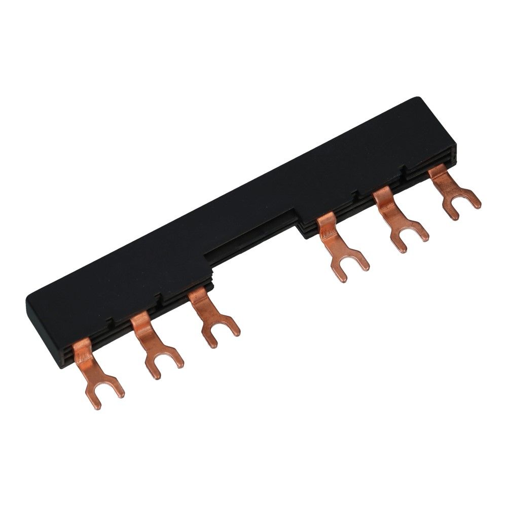 Kamrail vork 3 fase 6 poles offset 27mm tbv motorbeveiliging