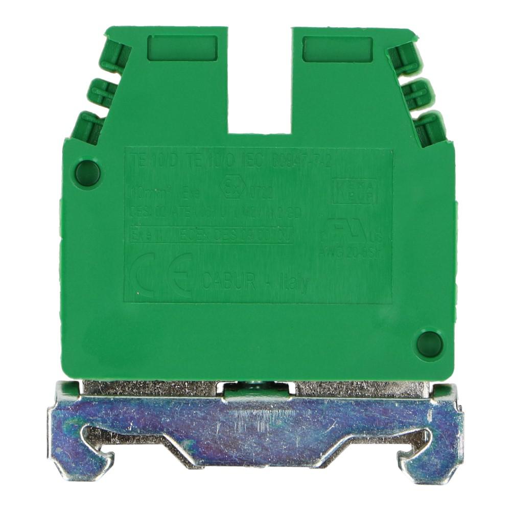 Montageklem aardeklem TE 10mm² geel/groen