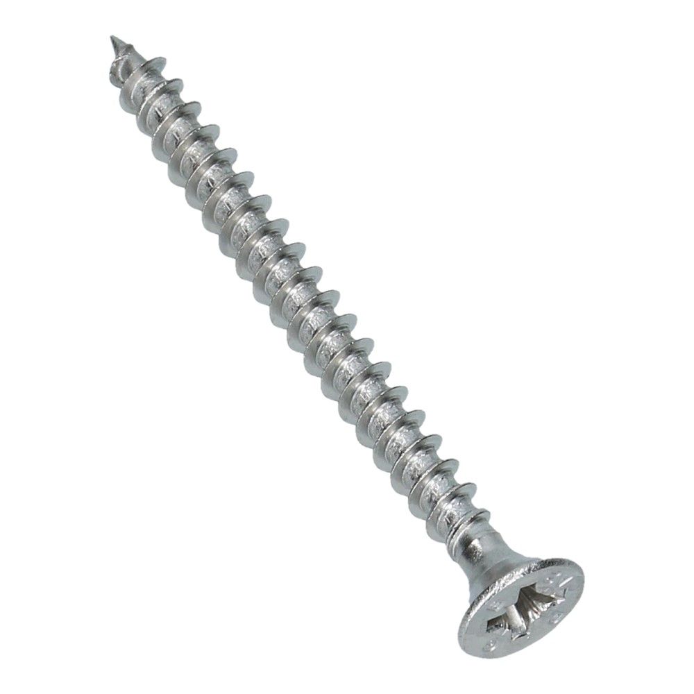 Spaanplaatschroef 4.5x50 Platkop RVS A2 PZ2 - 200 stuks